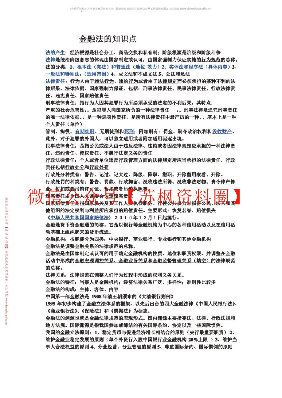 金融法